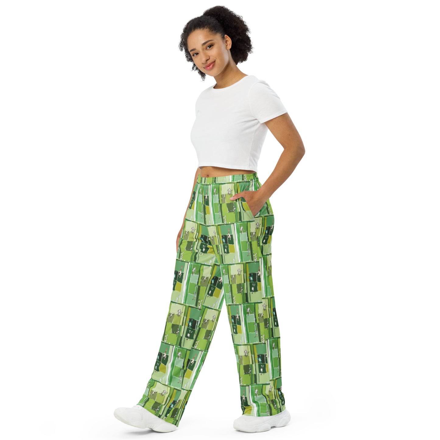 Tennis unisex wide-leg comfort pants
