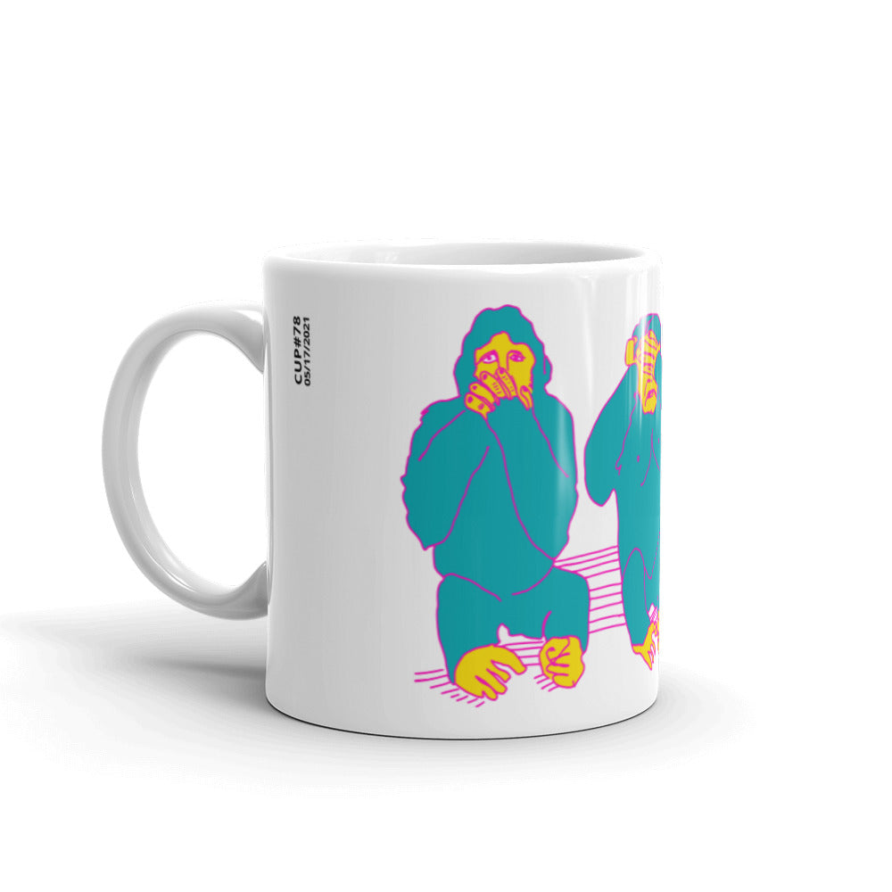 CUP#78 Blue Monkey Version Coffee Cup Collection