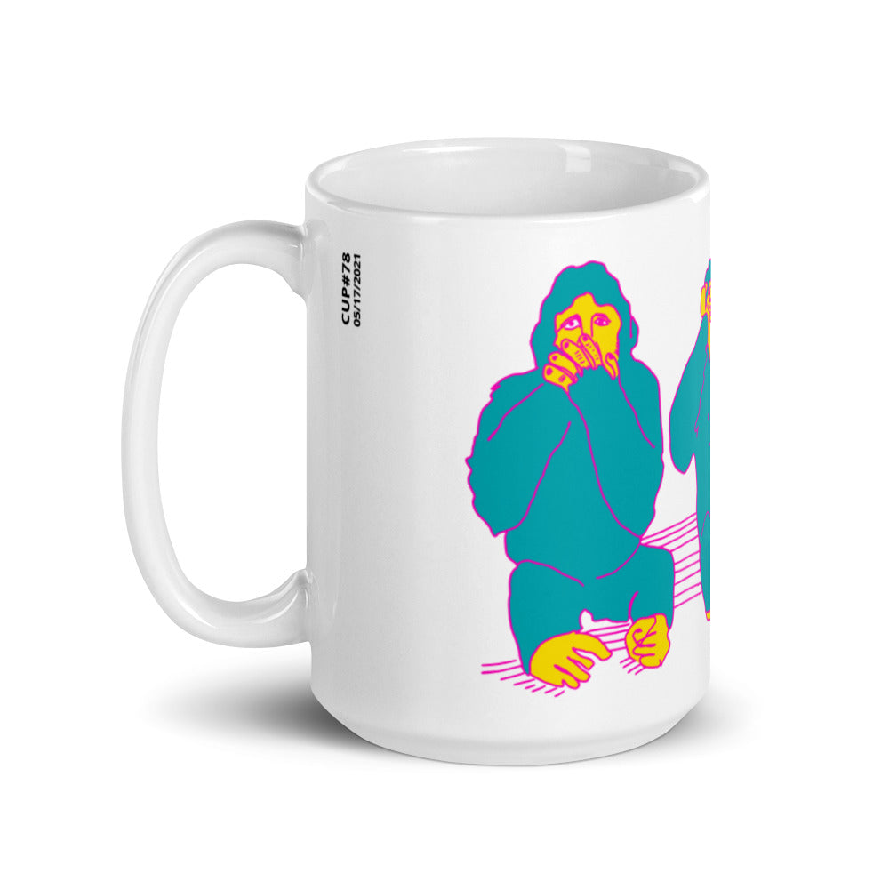 CUP#78 Blue Monkey Version Coffee Cup Collection