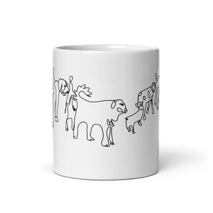 CUP #197 Coffee Cup Collection Black and White