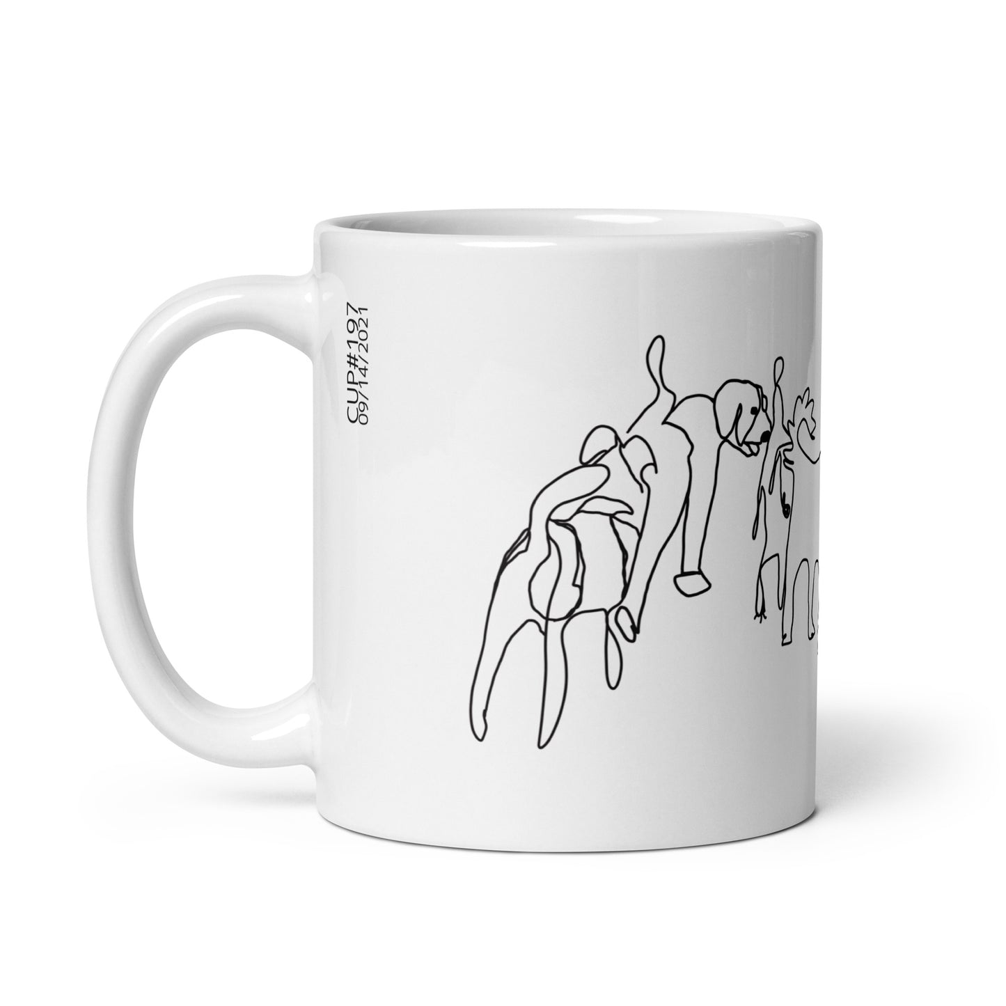 CUP #197 Coffee Cup Collection Black and White