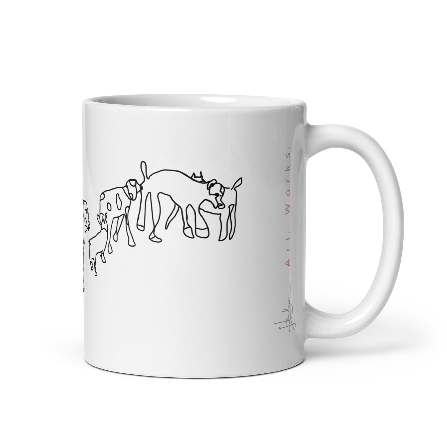 CUP #197 Coffee Cup Collection Black and White