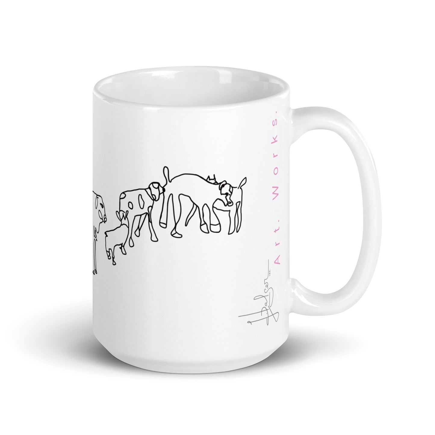 CUP #197 Coffee Cup Collection Black and White